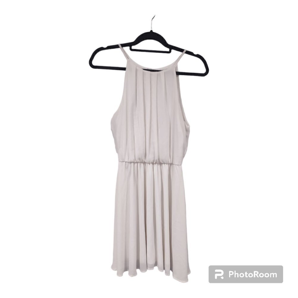 Women's Lush Off White Sleeveless Midi Dress Size Small